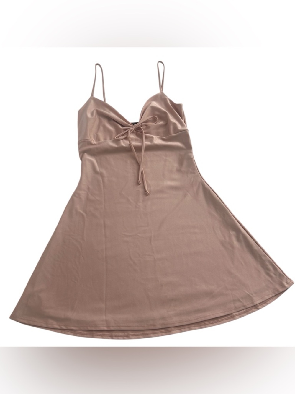 WINDSOR Pink Lined Mini Dress Sleeveless Spaghetti Strap Women’s Size Large